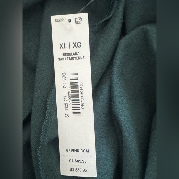 PINK Victorias Secret NWT Green High Waist Full Length Leggings SZ XL - Picture 8 of 8